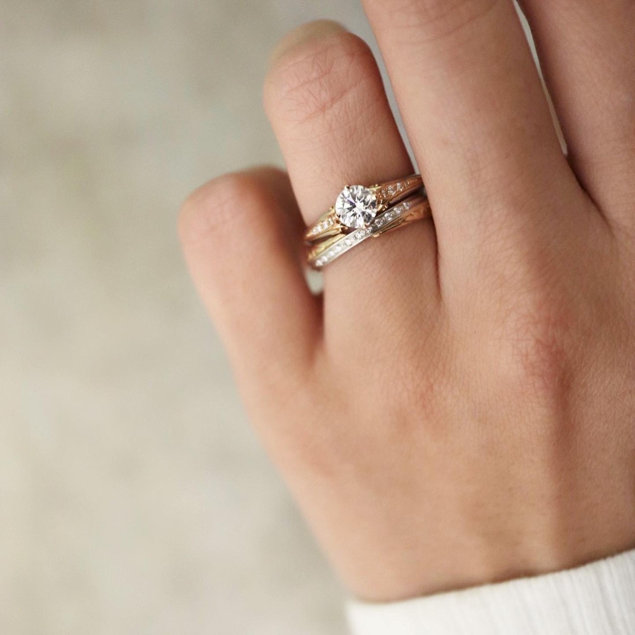 コンビネーションリング特集 | 婚約指輪・結婚指輪のLAPAGE(ラパージュ)